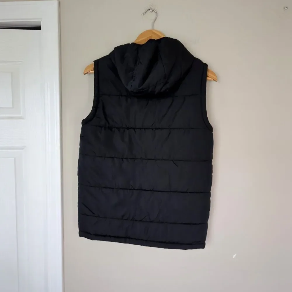 Under Armour Youth Boys Black Snap Front Puffer Vest Youth Large